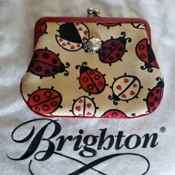SOLD-Brighton Ladybug Handbag, Wallet, & Coin Case - Picture 6 of 8